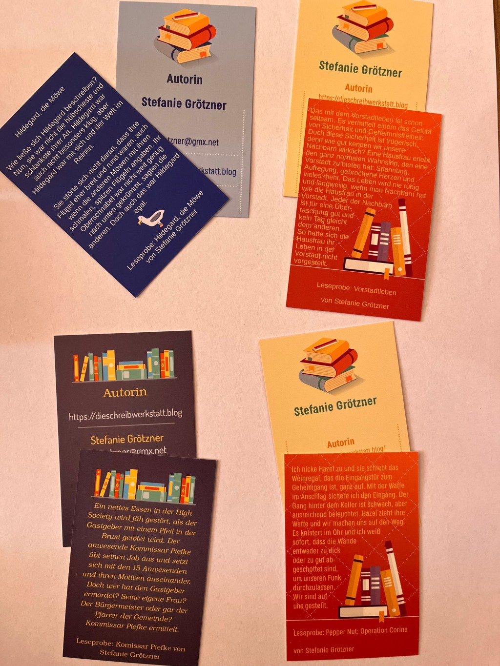 Visitenkarten für Autoren