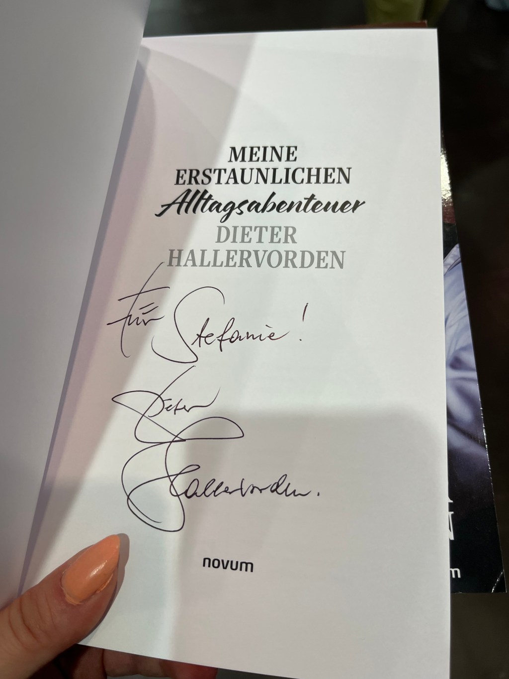 Widmung von Dieter&nbsp;Hallervorden