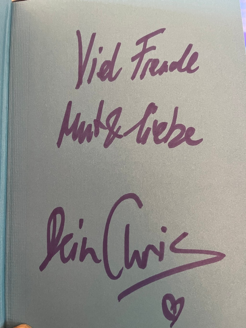 Widmung Mir doch&nbsp;Woschd
